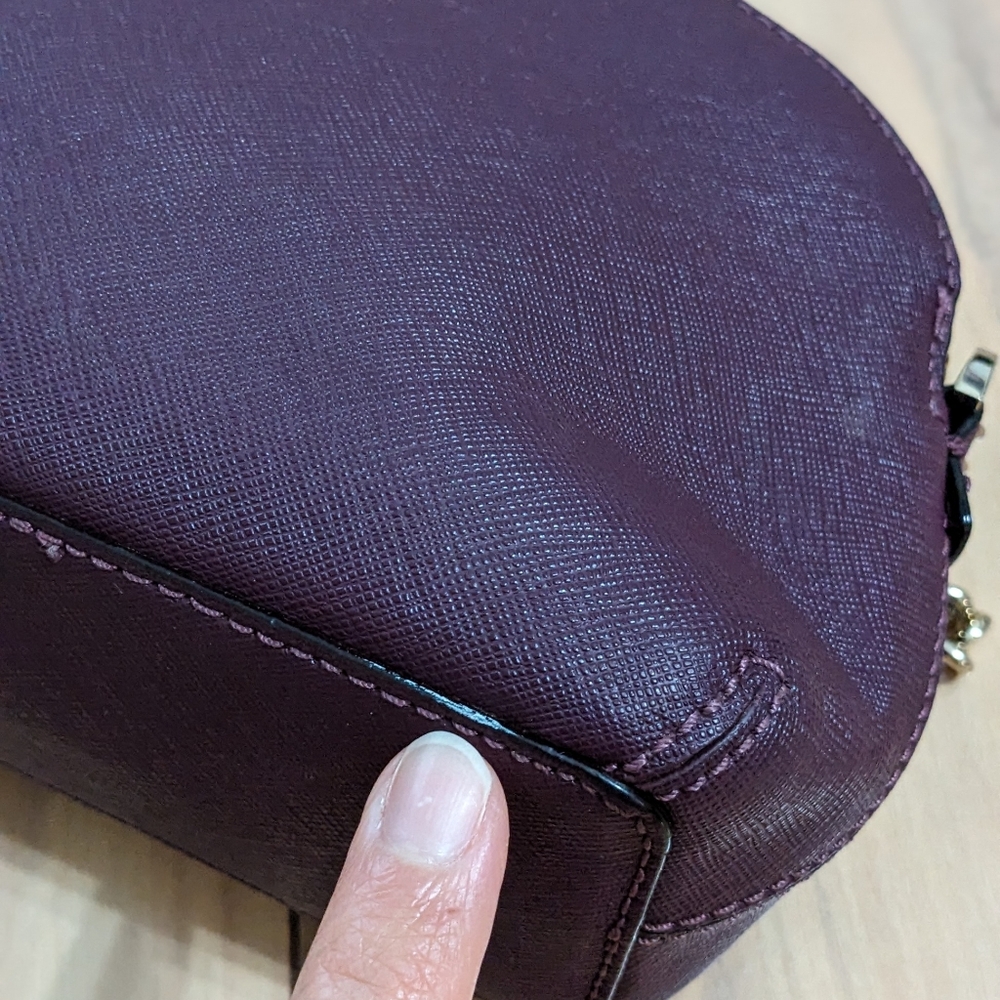 EUC! Kate Spade New York Cameron Street Blossom Hilli Crossbody Bag Burgundy - Picture 12 of 12